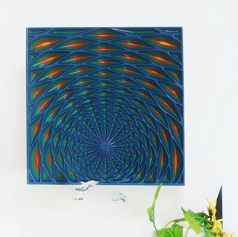 Original Abstract Geometric Sculpture by Jorge Miranda