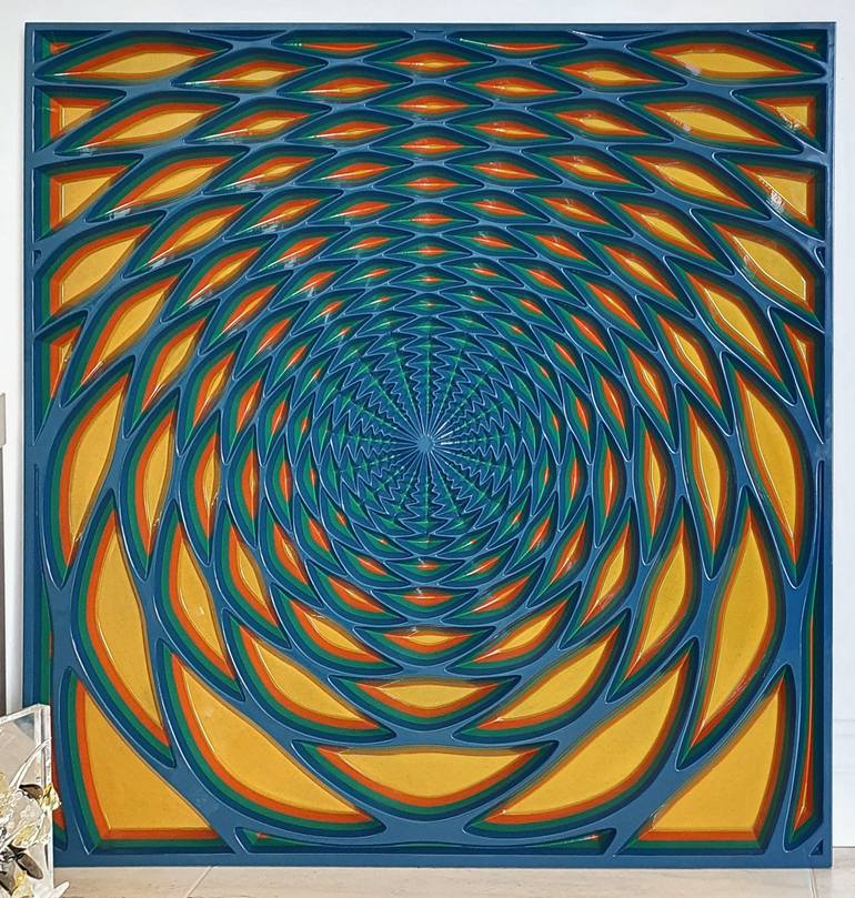 Original Abstract Geometric Sculpture by Jorge Miranda