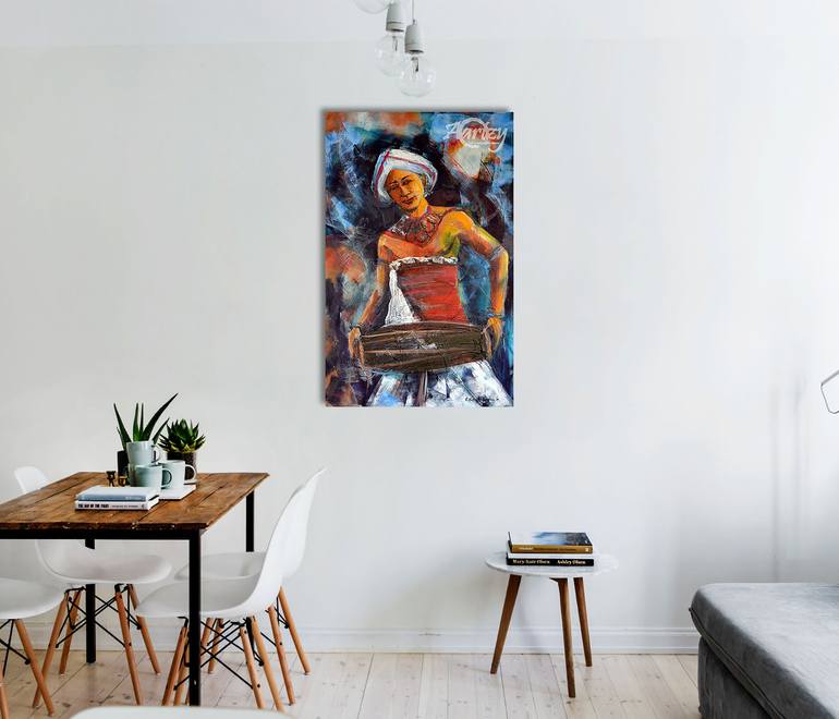 Original Art Deco Pop Culture/Celebrity Painting by Wasantha Ranjan