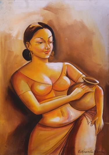 Print of Expressionism Culture Paintings by Wasantha Ranjan