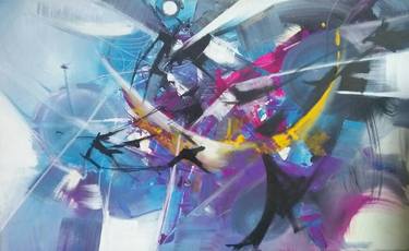 Print of Abstract Expressionism Abstract Paintings by Wasantha Ranjan