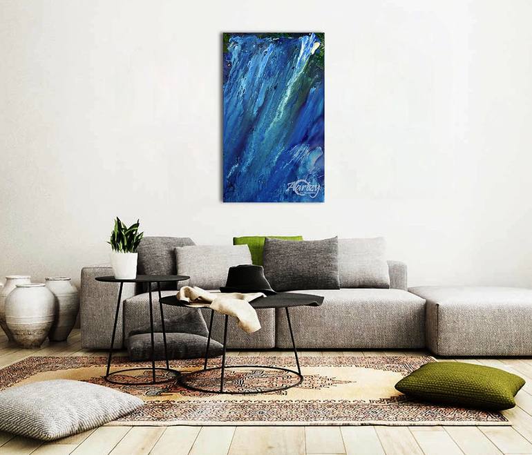 Original Abstract Expressionism Abstract Painting by Wasantha Ranjan