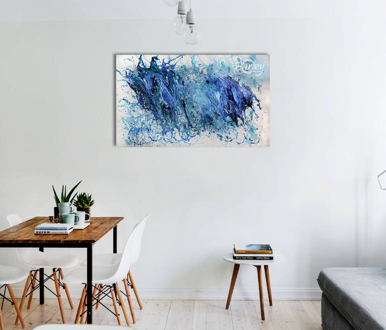 Original Abstract Expressionism Abstract Painting by Wasantha Ranjan