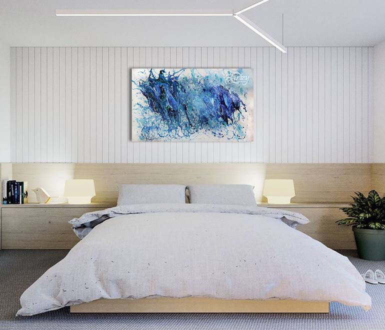 Original Abstract Expressionism Abstract Painting by Wasantha Ranjan