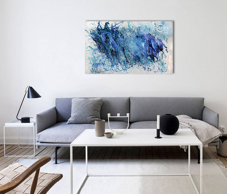 Original Abstract Expressionism Abstract Painting by Wasantha Ranjan