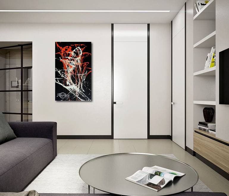 Original Abstract Expressionism Abstract Painting by Wasantha Ranjan