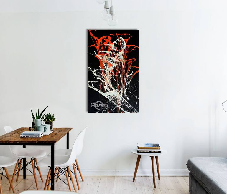 Original Abstract Expressionism Abstract Painting by Wasantha Ranjan