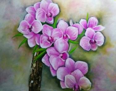 Print of Floral Paintings by Wasantha Ranjan