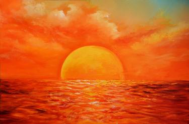 Original Expressionism Seascape Paintings by Wasantha Ranjan