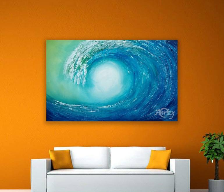Original Expressionism Seascape Painting by Wasantha Ranjan