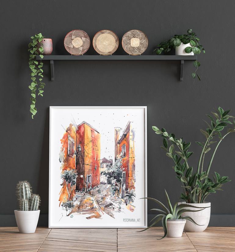 Original Places Painting by Ekaterina Potopahina