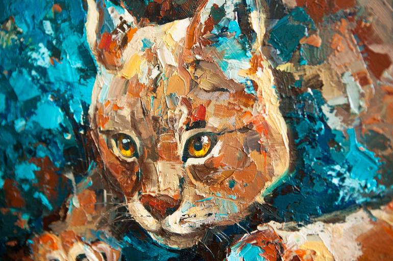 Original Fine Art Animal Painting by Ekaterina Potopahina