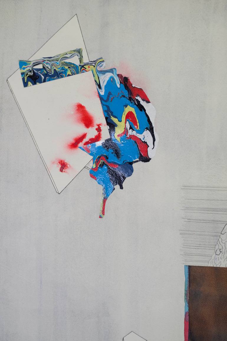 Original Abstract Painting by Rosemary Salkin Sbiroli