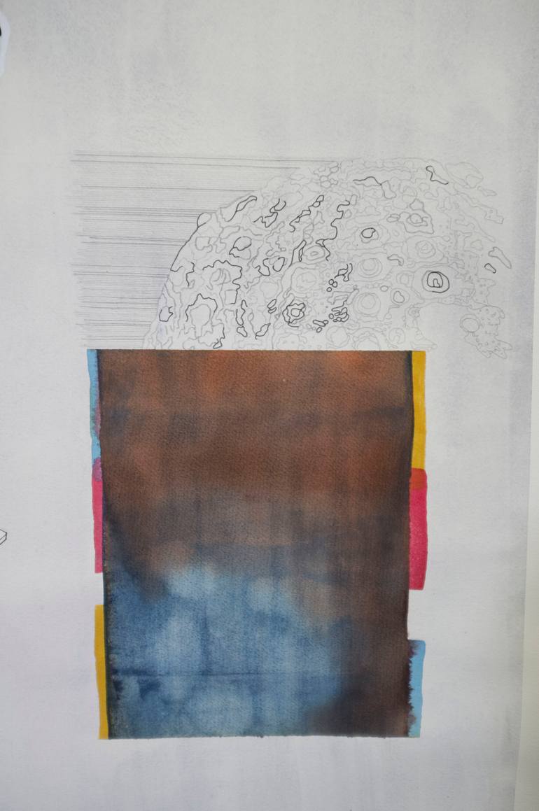 Original Abstract Painting by Rosemary Salkin Sbiroli