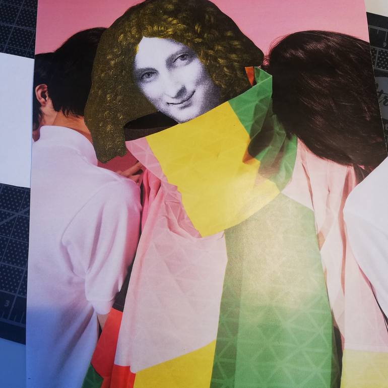 Original Fashion Collage by Rosemary Salkin Sbiroli