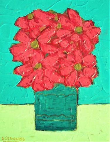 Original Expressionism Floral Paintings by David Edwards