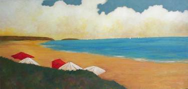 Print of Fine Art Beach Paintings by David Edwards