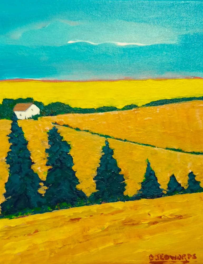 CROP ROTATION Painting by David Edwards | Saatchi Art