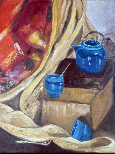 Original Contemporary Still Life Paintings by Jasmine Hasmik Pahlevanyan