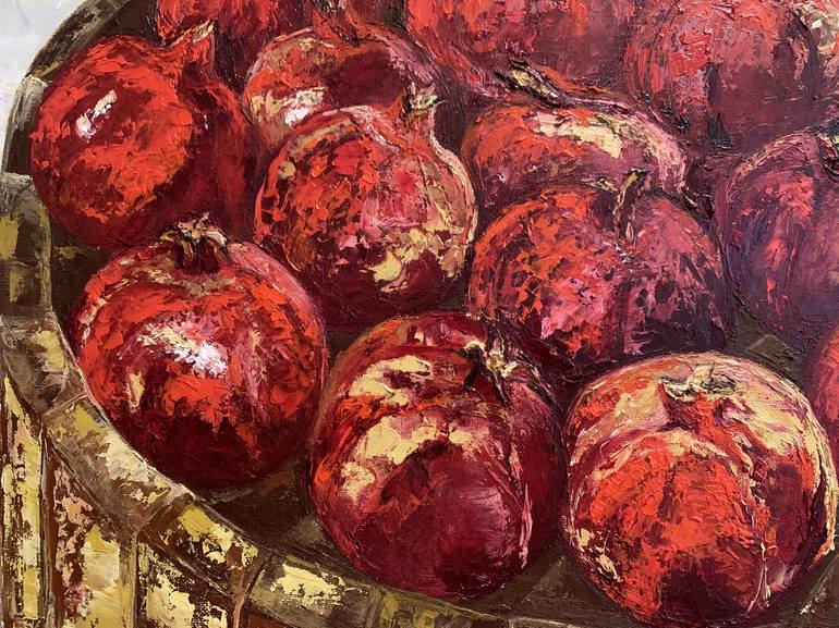 Original Abstract Expressionism Food Painting by Jasmine Hasmik  Pahlevanyan