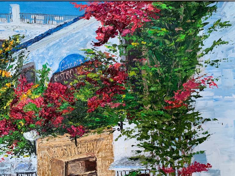 Original Abstract Expressionism Cities Painting by Jasmine Hasmik Pahlevanyan