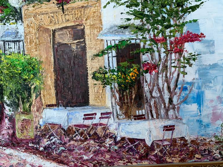 Original Abstract Expressionism Cities Painting by Jasmine Hasmik Pahlevanyan