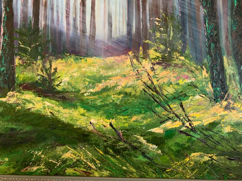 Original Abstract Expressionism Nature Painting by Jasmine Hasmik Pahlevanyan