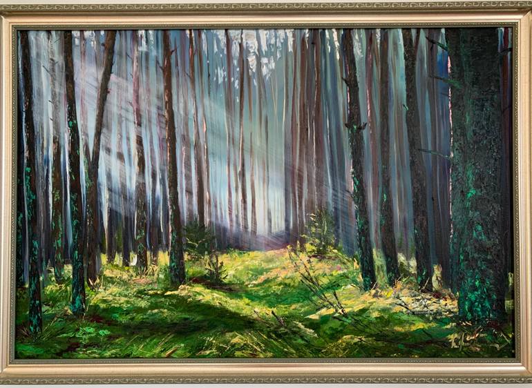 Original Abstract Expressionism Nature Painting by Jasmine Hasmik Pahlevanyan