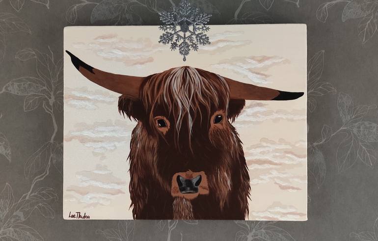 Original Fine Art Animal Painting by Lee Truka