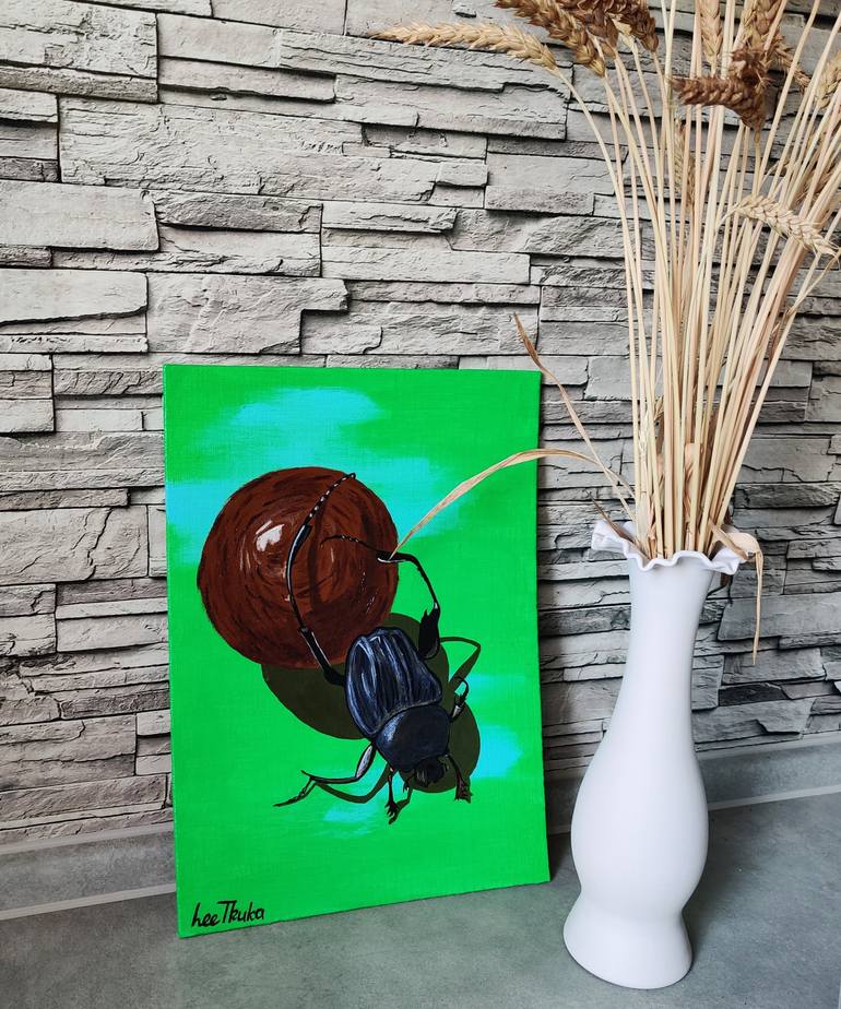 Original Illustration Animal Painting by Lee Truka