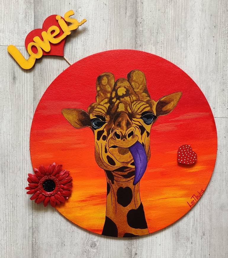 Original Fine Art Animal Painting by Lee Truka