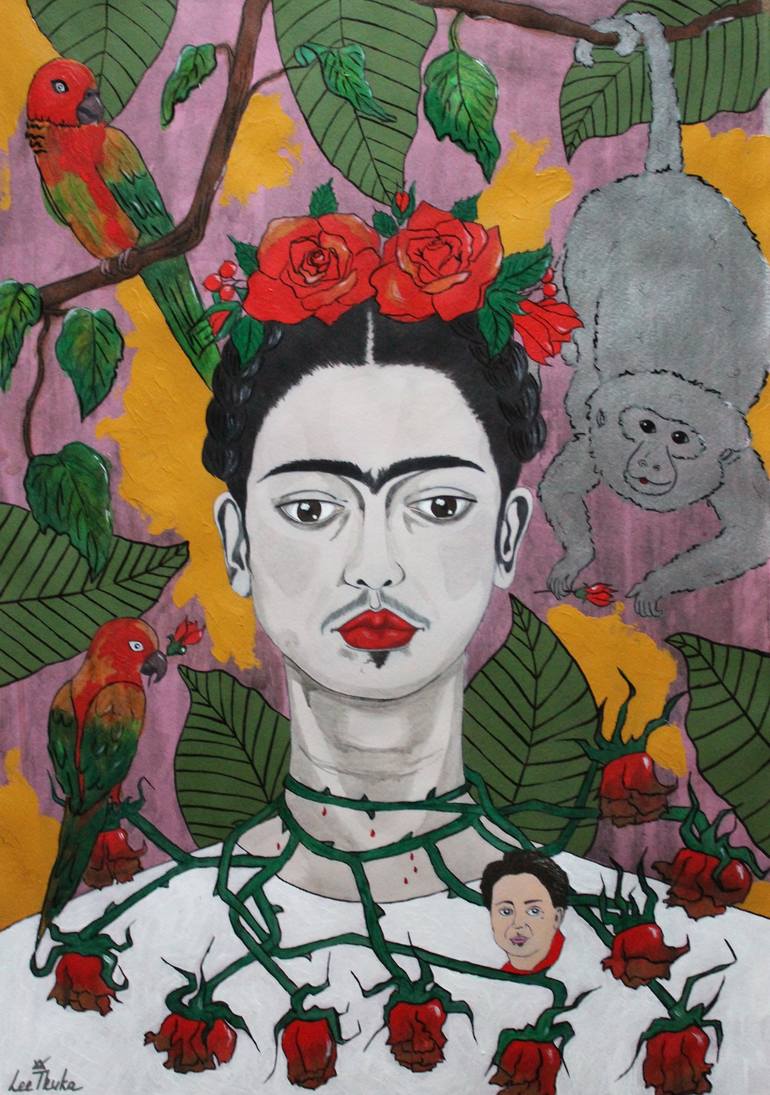 LITTLE FRIDA - Mexico, Kahlo, Rivera, naive art, illustration, fine art ...
