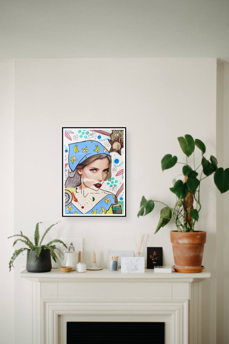 Original Abstract Fashion Collage by Lee Truka