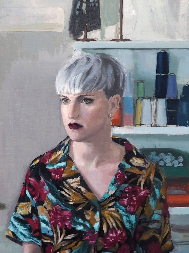 Original Figurative People Painting by Carmen Chofre