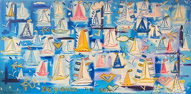 Original Illustration Boat Paintings by cristina caraiani