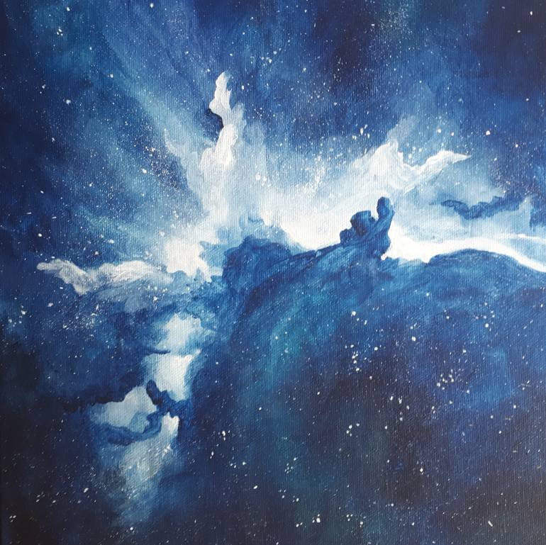 Original Outer Space Painting by Elena Veret