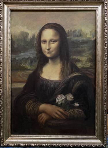 Mona with roses thumb