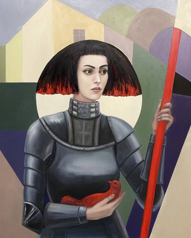 Original Modern Portrait Paintings by Julia Abramoshvili