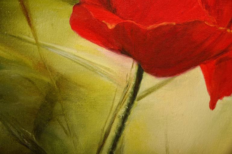 Original Fine Art Floral Painting by Natalja Geimane