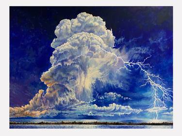 lightning bolt painting