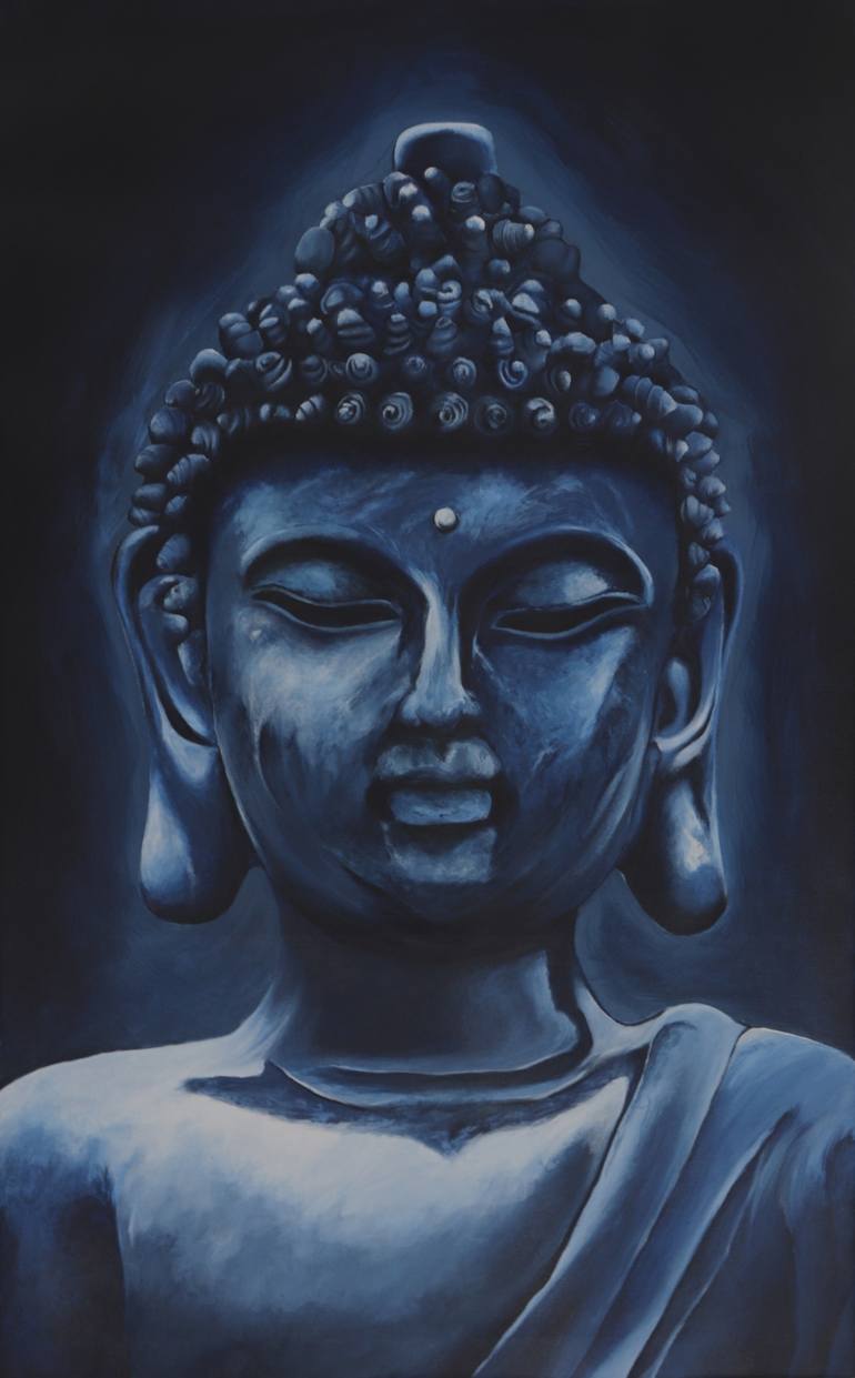 Lord buddha Painting by Nayan Badrakiya | Saatchi Art Jersey, image size:770x1241