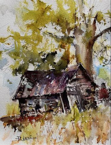 Original Impressionism Architecture Paintings by Diann Benoit Jameyfield