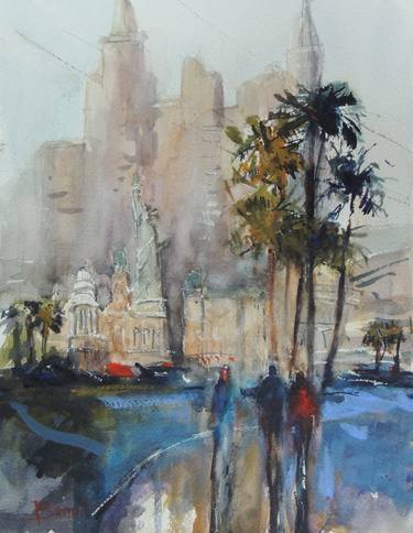 Original Impressionism Cities Paintings by Diann Benoit Jameyfield