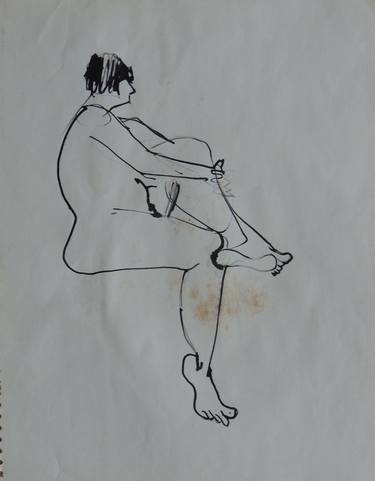 Original Impressionism Nude Drawings by Diann Benoit Jameyfield