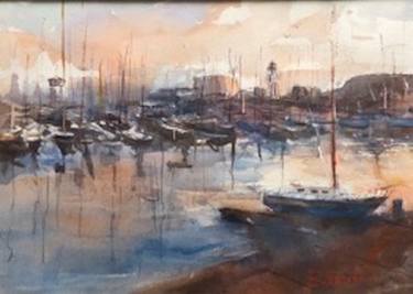 Original Impressionism Boat Paintings by Diann Benoit Jameyfield