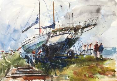 Original Boat Paintings by Diann Benoit Jameyfield