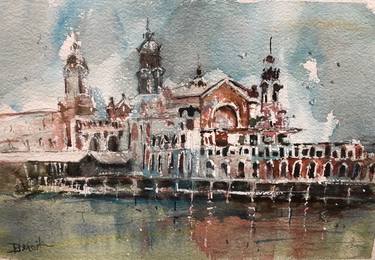Original Impressionism Architecture Paintings by Diann Benoit Jameyfield