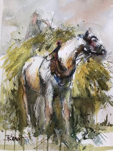 Original Impressionism Horse Paintings by Diann Benoit Jameyfield
