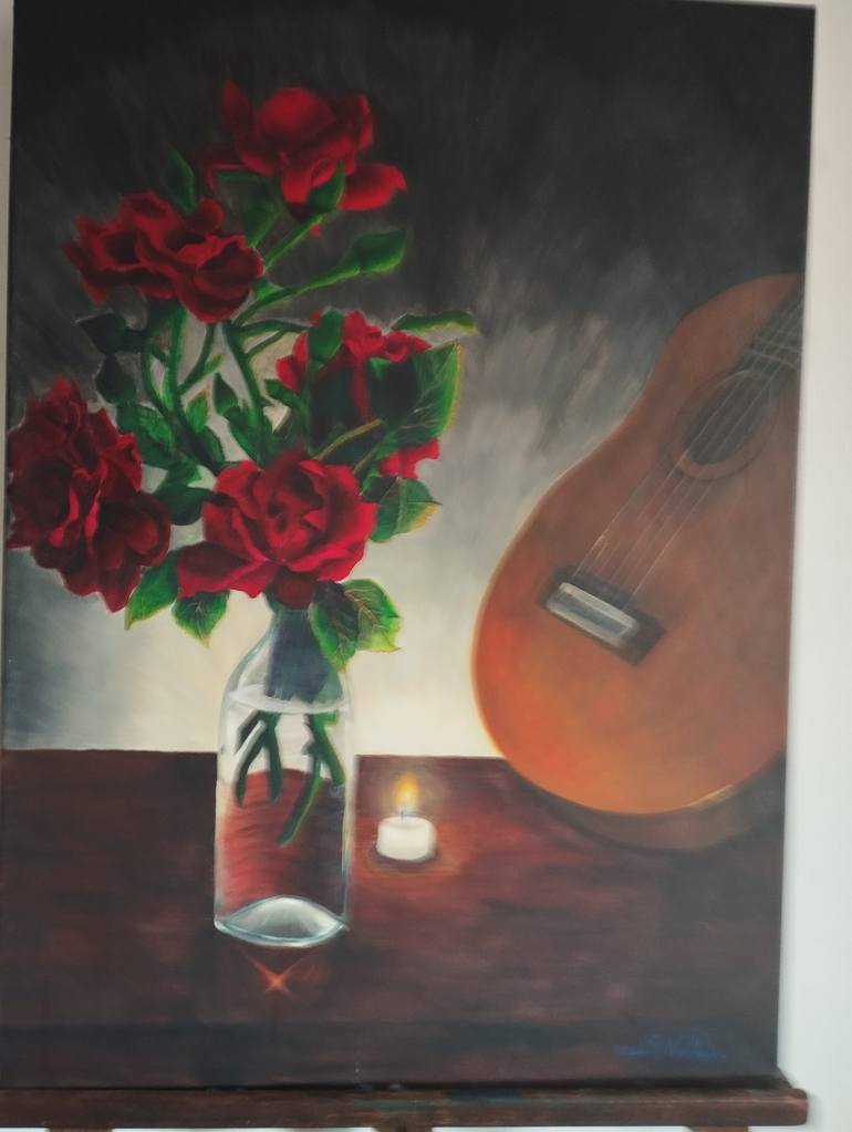 Original Realism Still Life Painting by Sarah Taleb