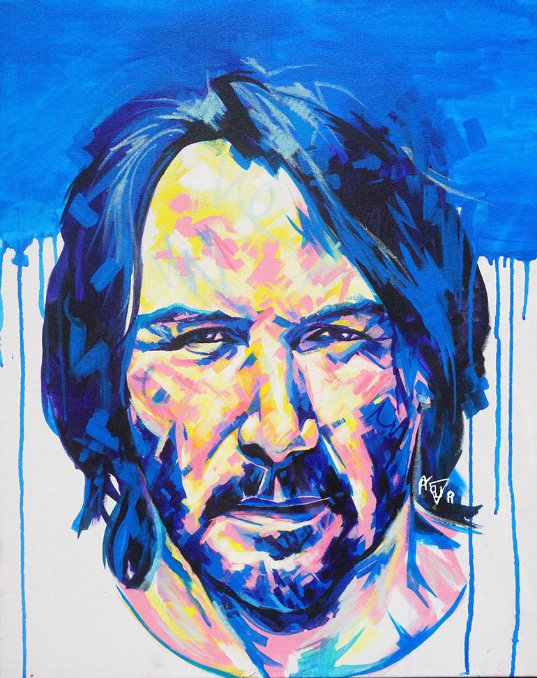 Keanu Reeves Painting by Sara buttra | Saatchi Art